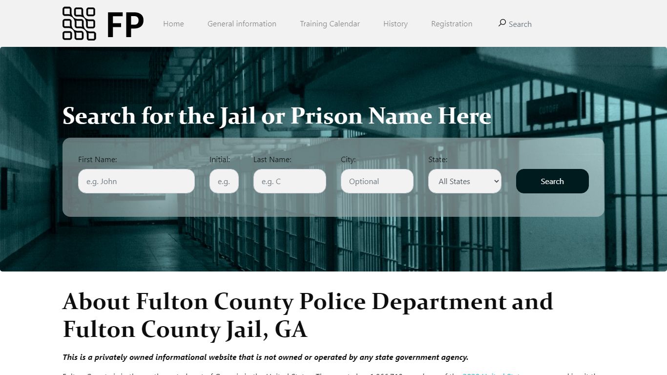 About Fulton County Police Department and Fulton County Jail, GA